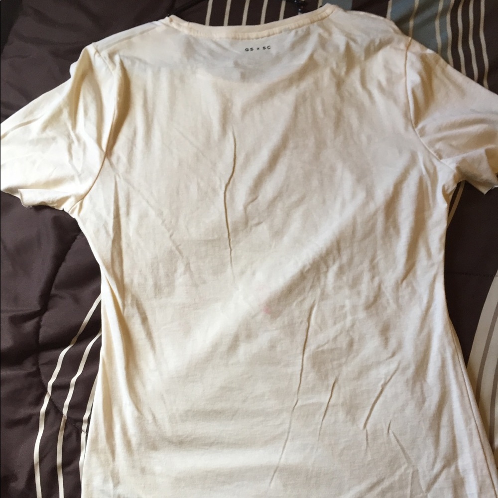 Gymshark Steve Cook collab t shirt yellow/tan LRG